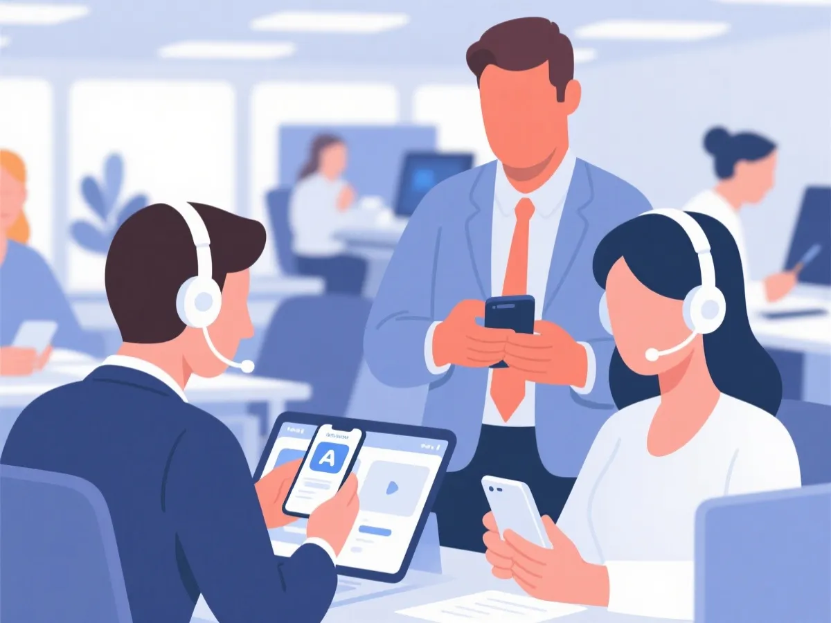 客服支持与移动端帮助示意图