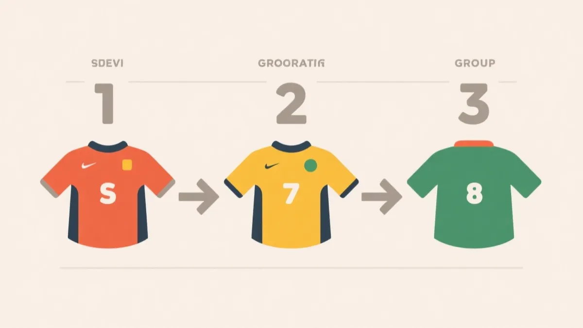 三队小组赛的积分榜与箭头推演图